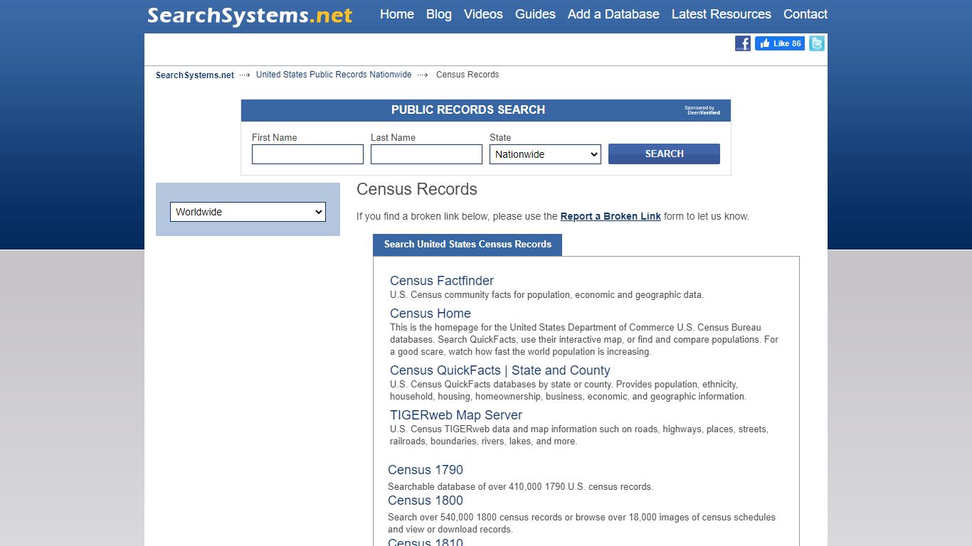 Search United States Census Records - Free Public Records